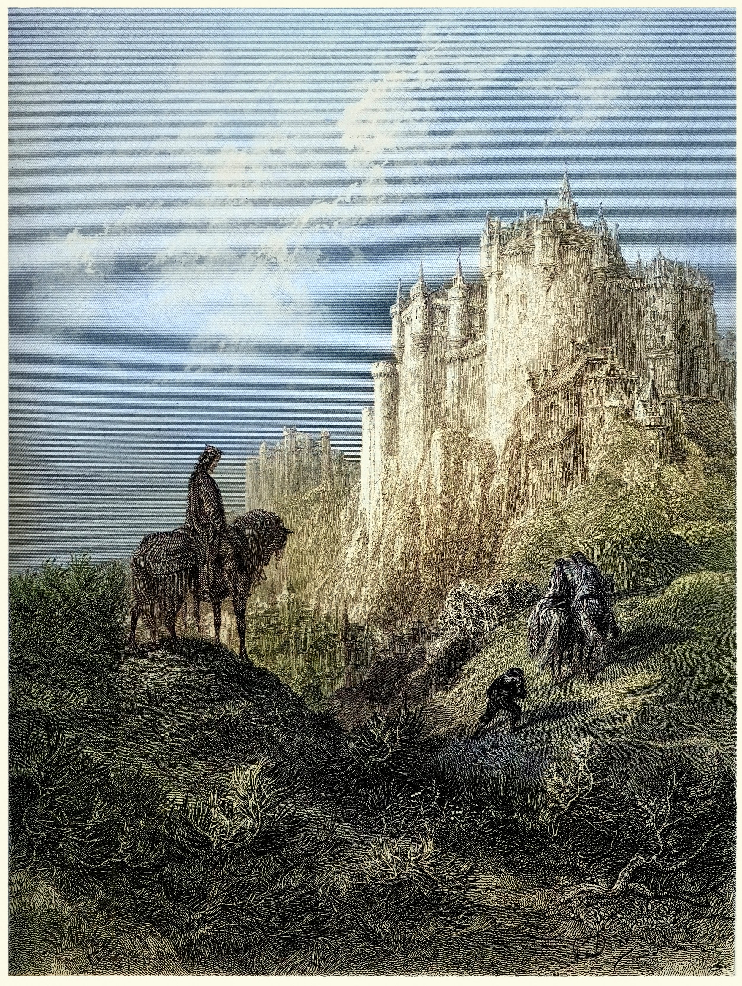 Cadre colorisé Gustave Doré - Camelot - Image 3