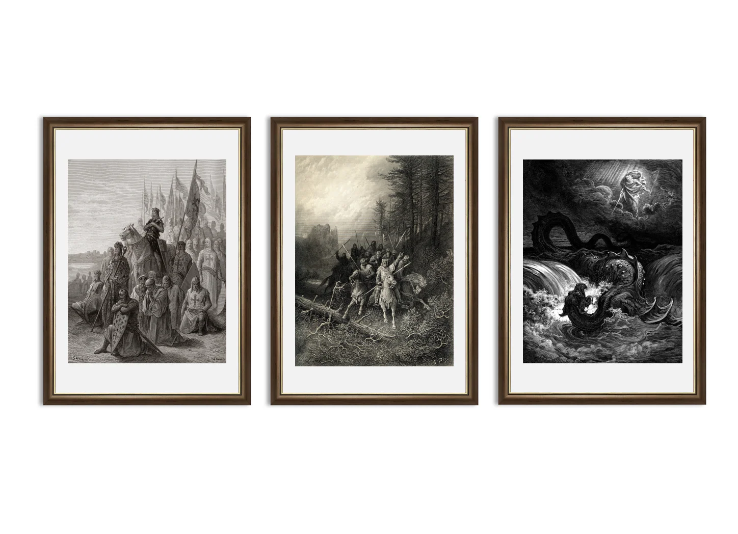 Collection 3 Cadres Gustave Doré - Image 2
