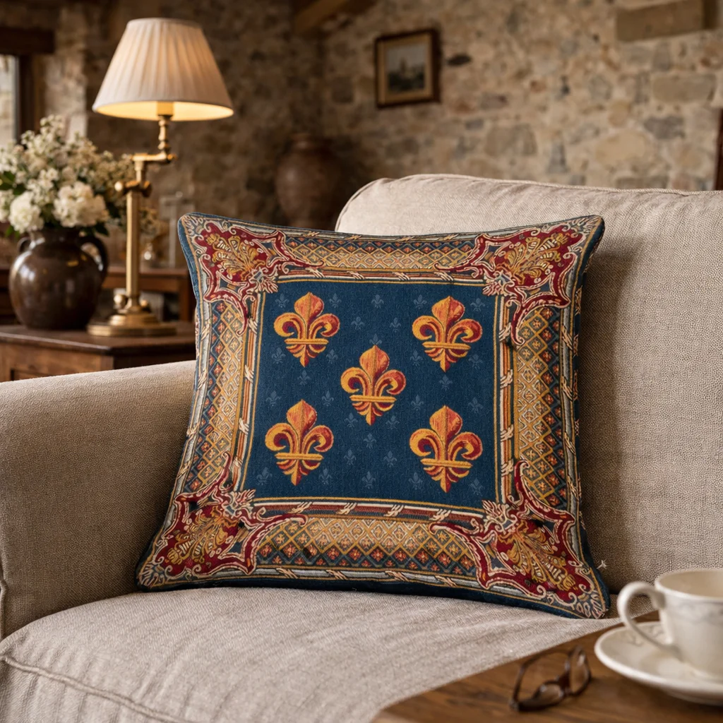 Housse de coussin - Fleur de Lys - Image 3