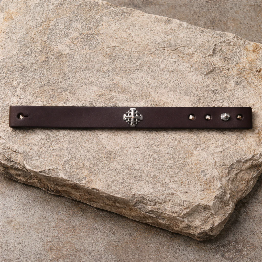 Le bracelet en cuir - Croix de Jérusalem - Image 5